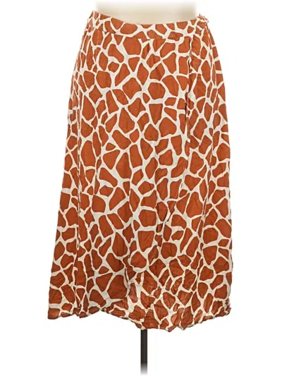 Pre-owned Eloquii Casual Skirt In Orange