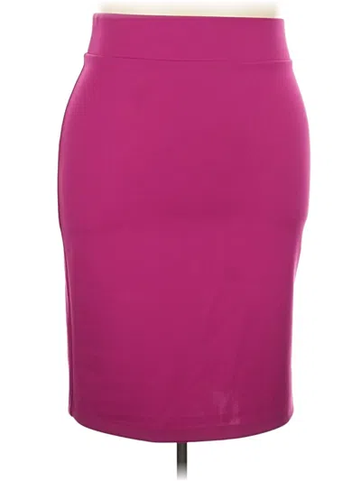 Pre-owned Eloquii Casual Skirt In Purple