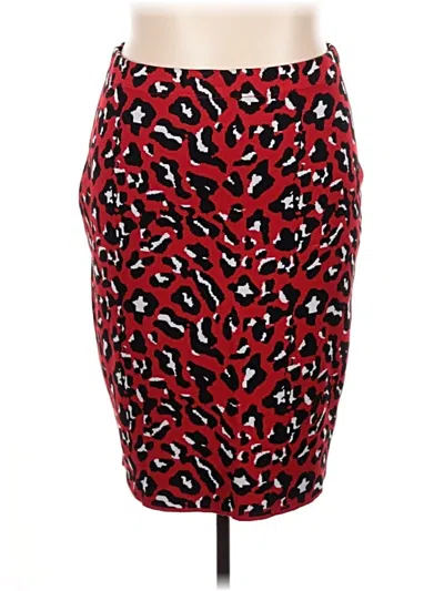 Pre-owned Eloquii Casual Skirt In Red
