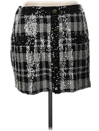 Pre-owned Eloquii Casual Skirt In Silver