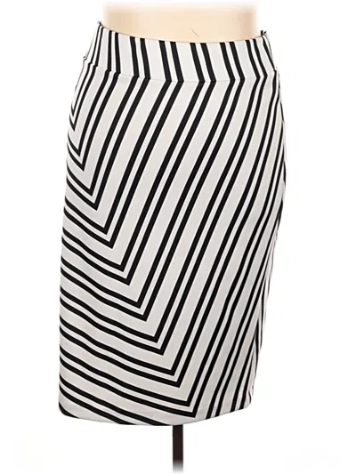 Pre-owned Eloquii Casual Skirt In White