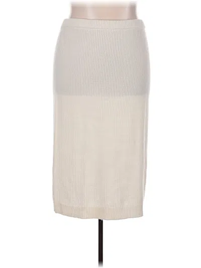 Pre-owned Eloquii Casual Skirt In White