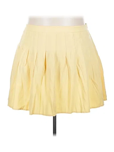 Pre-owned Eloquii Casual Skirt In Yellow