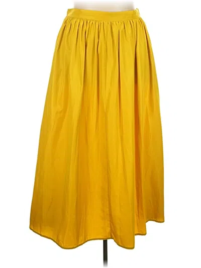 Pre-owned Eloquii Casual Skirt In Yellow