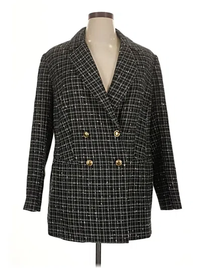 Pre-owned Eloquii Coat In Gray