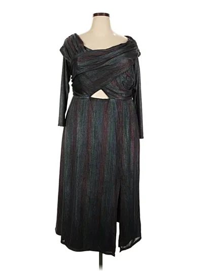 Pre-owned Eloquii Cocktail Dress In Black