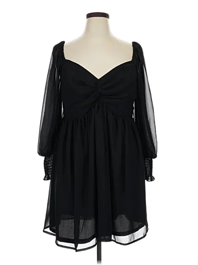 Pre-owned Eloquii Cocktail Dress In Black