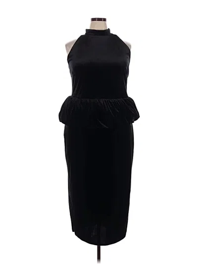 Pre-owned Eloquii Cocktail Dress In Black