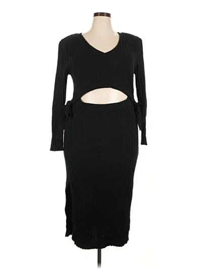 Pre-owned Eloquii Cocktail Dress In Black