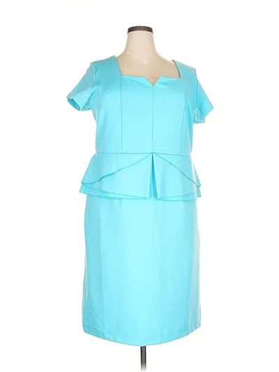Pre-owned Eloquii Cocktail Dress In Blue