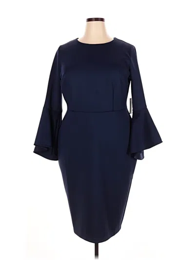 Pre-owned Eloquii Cocktail Dress In Blue