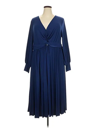 Pre-owned Eloquii Cocktail Dress In Blue