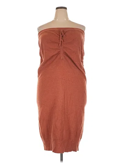 Pre-owned Eloquii Cocktail Dress In Brown