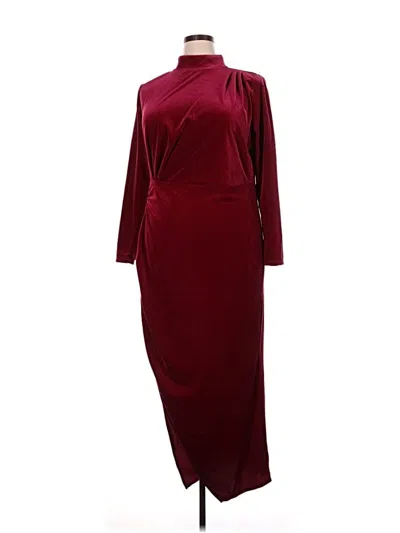 Pre-owned Eloquii Cocktail Dress In Burgundy