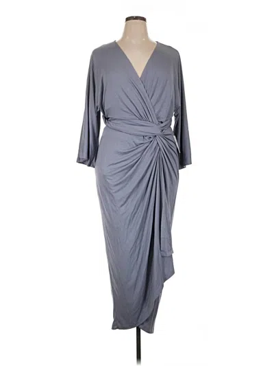 Pre-owned Eloquii Cocktail Dress In Gray