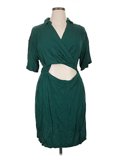 Pre-owned Eloquii Cocktail Dress In Green