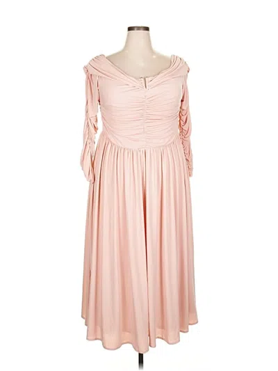 Pre-owned Eloquii Cocktail Dress In Pink