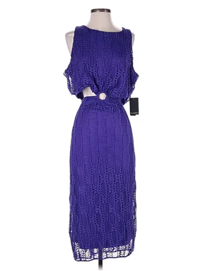 Pre-owned Eloquii Cocktail Dress In Purple