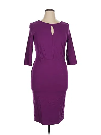 Pre-owned Eloquii Cocktail Dress In Purple