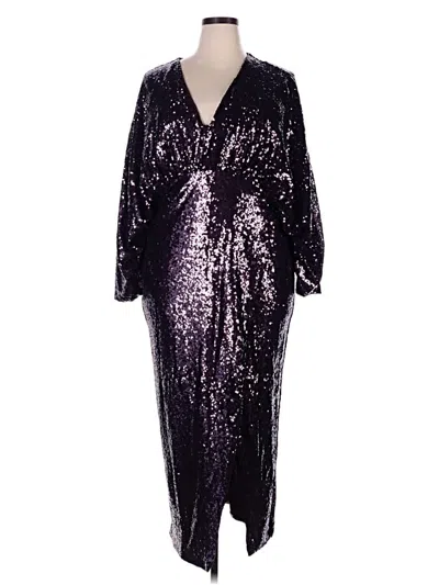 Pre-owned Eloquii Cocktail Dress In Purple