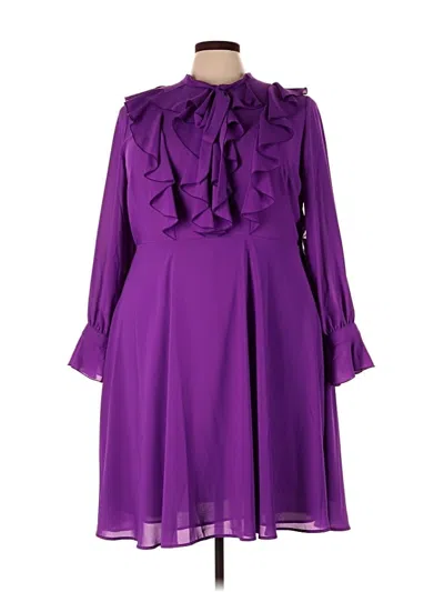 Pre-owned Eloquii Cocktail Dress In Purple