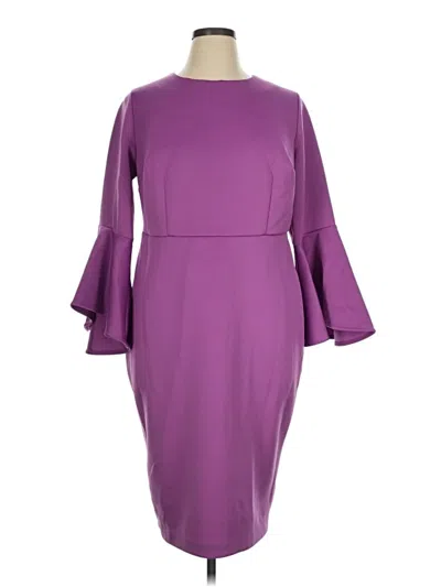 Pre-owned Eloquii Cocktail Dress In Purple