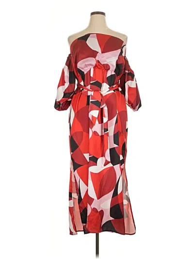 Pre-owned Eloquii Cocktail Dress In Red