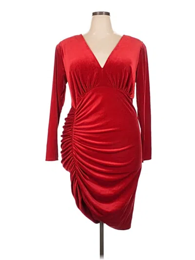Pre-owned Eloquii Cocktail Dress In Red