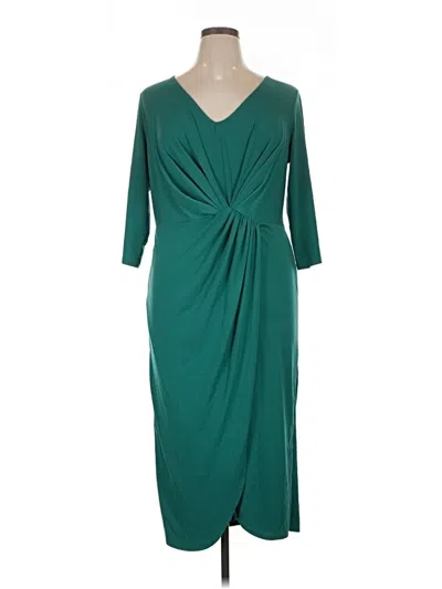 Pre-owned Eloquii Cocktail Dress In Teal