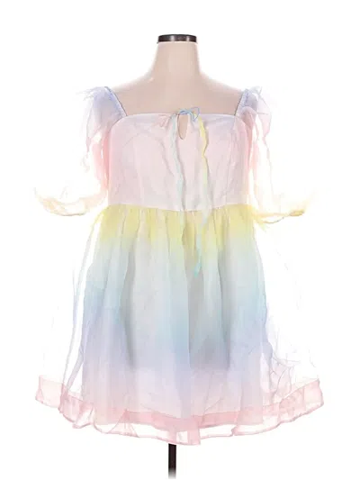 Pre-owned Eloquii Cocktail Dress In White