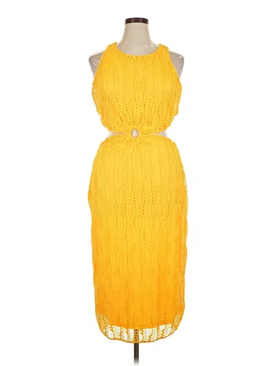Pre-owned Eloquii Cocktail Dress In Yellow