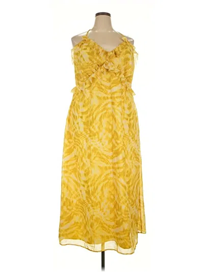 Eloquii Cocktail Dress In Yellow