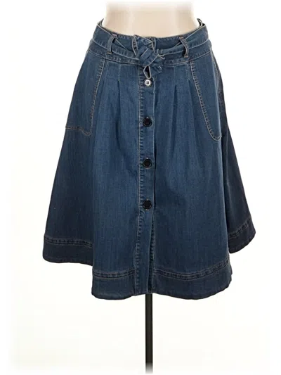 Pre-owned Eloquii Denim Skirt In Blue
