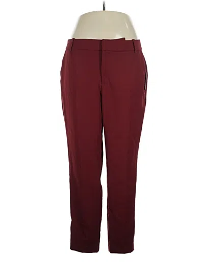 Pre-owned Eloquii Dress Pants In Burgundy