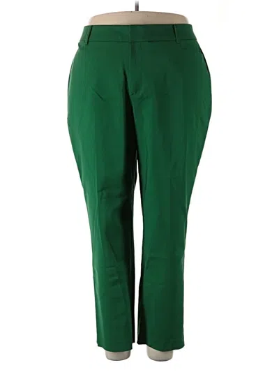 Pre-owned Eloquii Dress Pants In Green