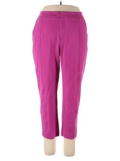 Pre-owned Eloquii Dress Pants In Purple
