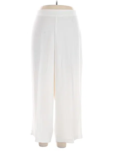 Pre-owned Eloquii Dress Pants In White