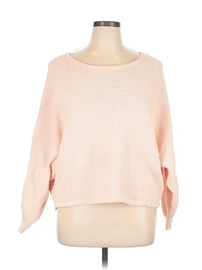 Pre-owned Eloquii Elements Pullover Sweater In Pink