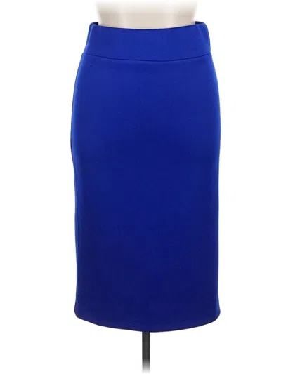 Pre-owned Eloquii Formal Skirt In Blue