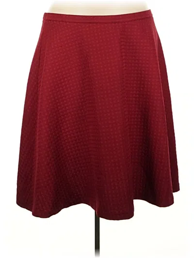 Pre-owned Eloquii Formal Skirt In Burgundy