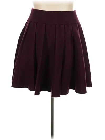 Pre-owned Eloquii Formal Skirt In Burgundy