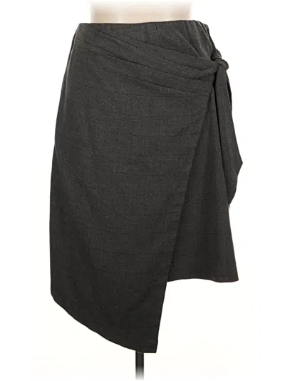 Pre-owned Eloquii Formal Skirt In Gray