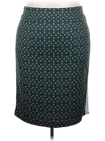 Pre-owned Eloquii Formal Skirt In Green