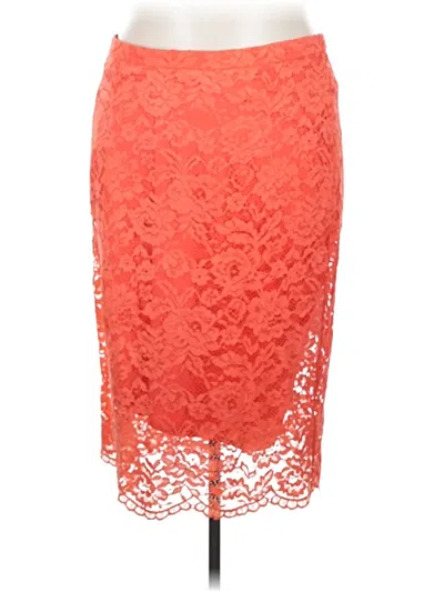 Pre-owned Eloquii Formal Skirt In Orange