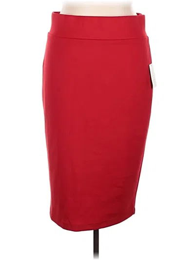 Eloquii Formal Skirt In Red