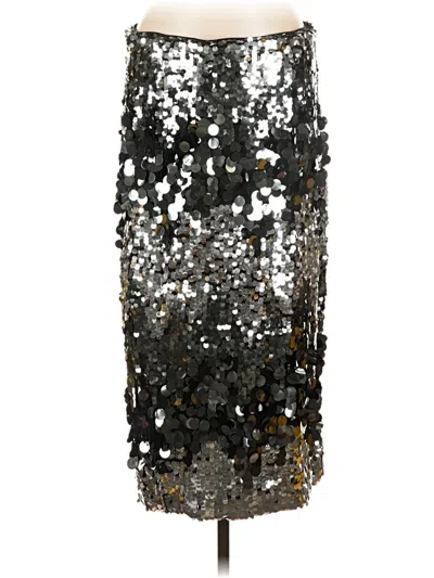 Pre-owned Eloquii Formal Skirt In Silver