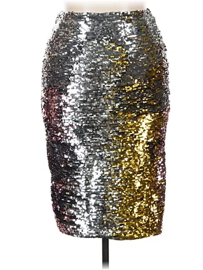 Pre-owned Eloquii Formal Skirt In Silver