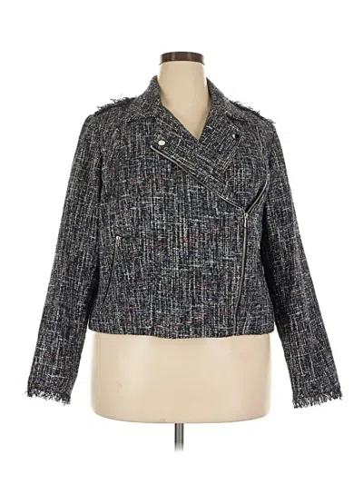 Pre-owned Eloquii Jacket In Gray
