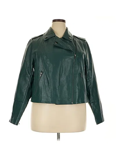 Pre-owned Eloquii Jacket In Green