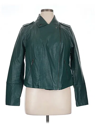 Pre-owned Eloquii Jacket In Green